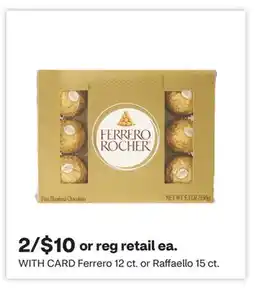 CVS Ferrero 12 ct. or Raffaello 15 ct offer