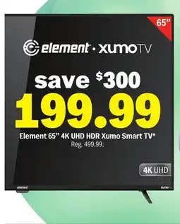 Meijer Element 65 4K UHD HDR Xumo Smart TV offer