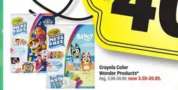 Meijer Crayola Color Wonder Products offer