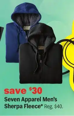 Meijer Seven Apparel Men's Sherpa Fleece offer