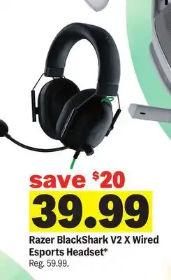Meijer Razer BlackShark V2 X Wired Esports Headset offer