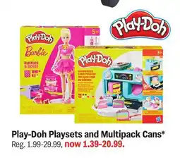 Meijer Play-Doh Playsets and Multipack Cans offer