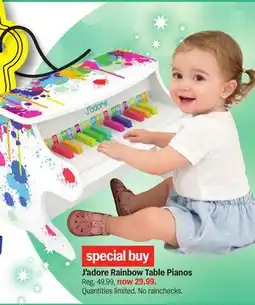 Meijer J'adore Rainbow Table Pianos offer