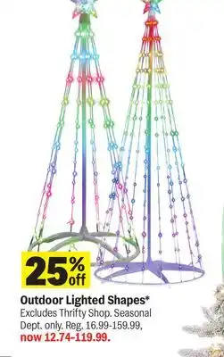 Meijer Outdoor Lighted Shapes offer