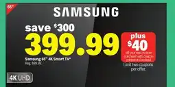 Meijer Samsung 65 4K Smart TV offer
