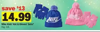 Meijer Nike Kids' Hat & Gloves' Sets offer