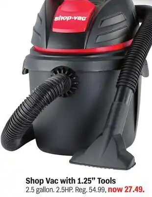 Meijer Shop Vac with 1.25 Tools offer