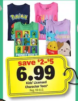 Meijer Kids' Licensed Character Tees offer