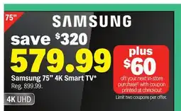 Meijer Samsung 75 4K Smart TV offer