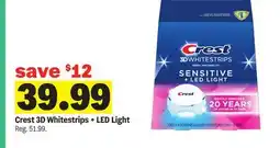 Meijer Crest 3D Whitestrips + LED Light offer