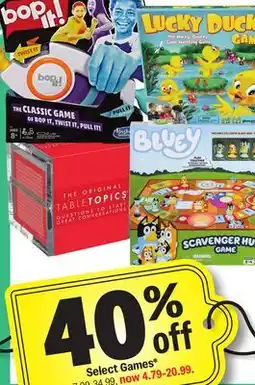 Meijer Select Games offer
