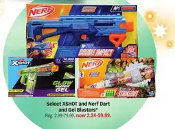 Meijer Select XSHOT and Nerf Dart and Gel Blasters offer