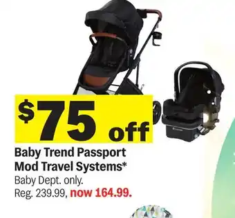 Meijer Baby Trend Passport Mod Travel Systems offer