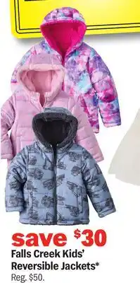 Meijer Falls Creek Kids' Reversible Jackets offer
