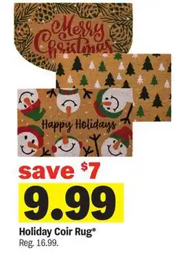 Meijer Holiday Coir Rug offer