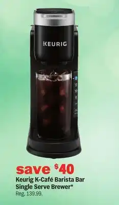 Meijer Keurig K-Café Barista Bar Single Serve Brewer offer