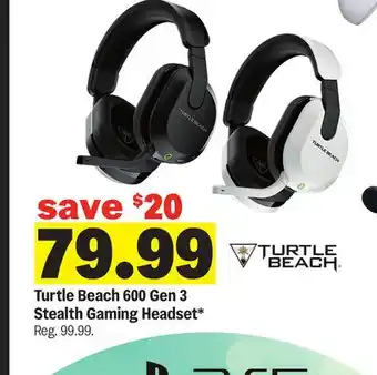 Meijer Turtle Beach 600 Gen 3 Stealth Gaming Headset offer