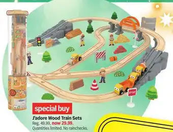 Meijer J'adore Wood Train Sets offer