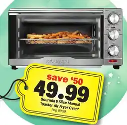 Meijer Gourmia 6 Slice Manual Toaster Air Fryer Oven offer