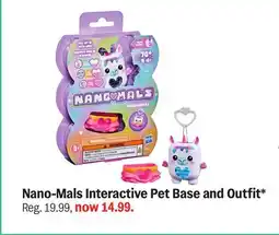 Meijer Nano-Mals Interactive Pet Base and Outfit offer