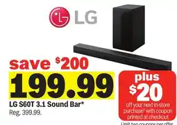 Meijer LG S60T 3.1 Sound Bar offer