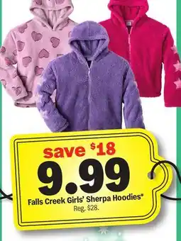 Meijer Falls Creek Girls' Sherpa Hoodies offer