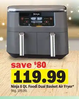 Meijer Ninja 8 Qt. Foodi Dual Basket Air Fryer offer