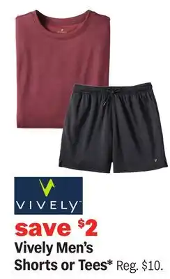 Meijer Vively Men's Shorts or Tees offer