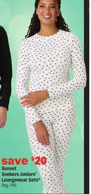 Meijer Sunset Seekers Juniors' Loungewear Sets offer