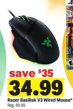 Meijer Razer Basilisk V3 Wired Mouse offer