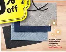 Meijer Room & Retreat Memory Foam Bath Mats offer