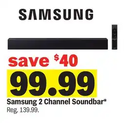 Meijer Samsung 2 Channel Soundbar offer