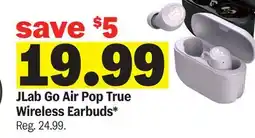 Meijer JLab Go Air Pop True Wireless Earbuds offer