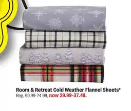 Meijer Room & Retreat Cold Weather Flannel Sheets offer