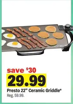 Meijer Presto 22 Ceramic Griddle offer