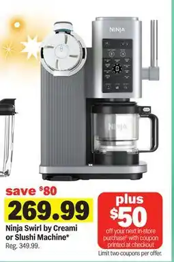 Meijer Ninja Swirl by Creami or Slushi Machine offer
