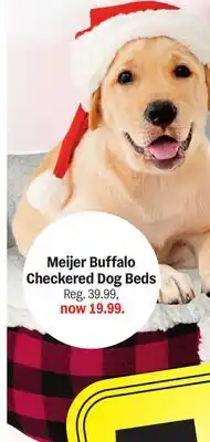 Meijer Meijer Buffalo Checkered Dog Beds offer