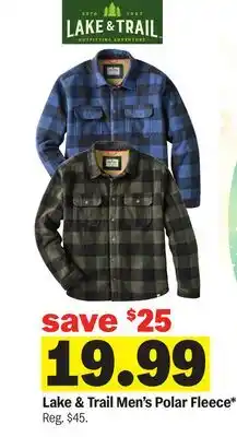 Meijer Lake & Trail Men's Polar Fleece offer