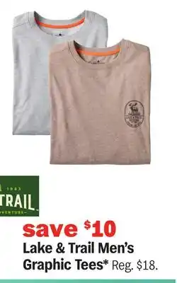 Meijer Lake & Trail Men's Graphic Tees offer