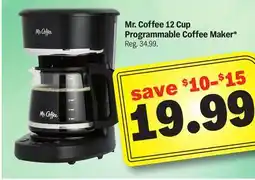 Meijer Mr. Coffee 12 Cup Programmable Coffee Maker offer