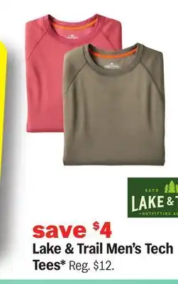 Meijer Lake & Trail Men's Tech Tees offer