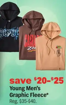 Meijer Young Men's Graphic Fleece offer
