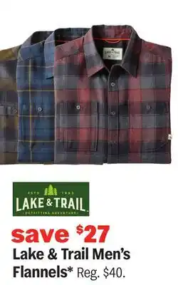 Meijer Lake & Trail Men's Flannels offer