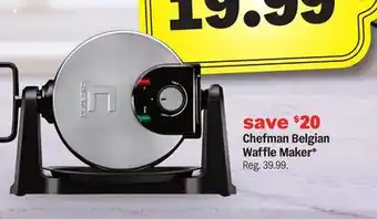 Meijer Chefman Belgian Waffle Maker offer