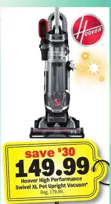 Meijer Hoover High Performance Swivel XL Pet Upright Vacuum offer