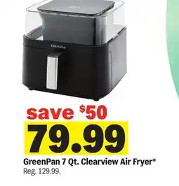 Meijer GreenPan 7 Qt. Clearview Air Fryer offer