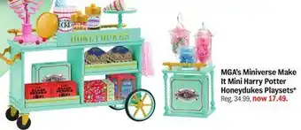 Meijer MGA's Miniverse Make It Mini Harry Potter Honeydukes Playsets offer