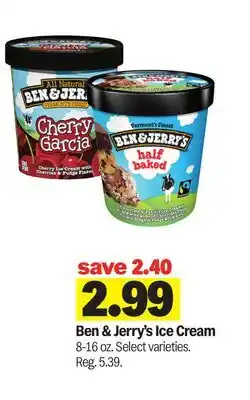 Meijer Ben & Jerry's Ice Cream offer