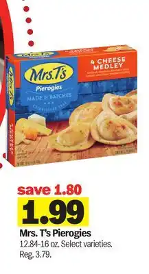 Meijer Mrs. T's Pierogies offer