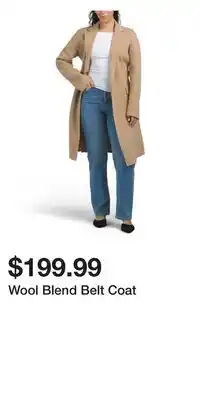 TJ Maxx Wool Blend Belt Coat offer